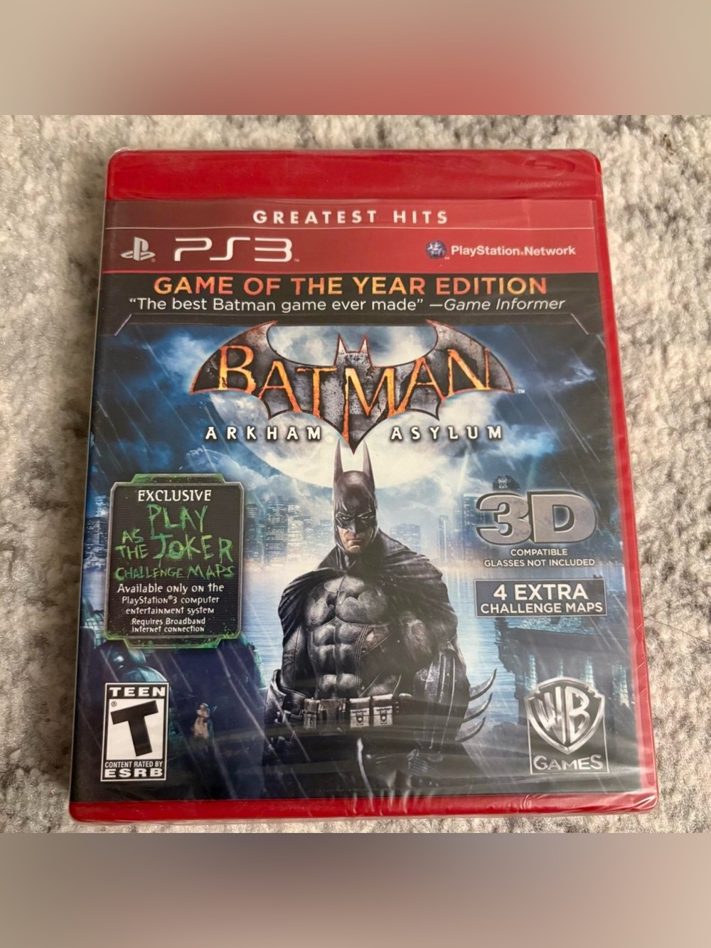 PlayStation 3 Batman Arkham Asylum Video Game Brand New